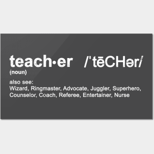 Teacher Wizard Ringmaster Advocate Juggler Superhero Counselor Coach Referee Entertainer Nurse Posters and Art
